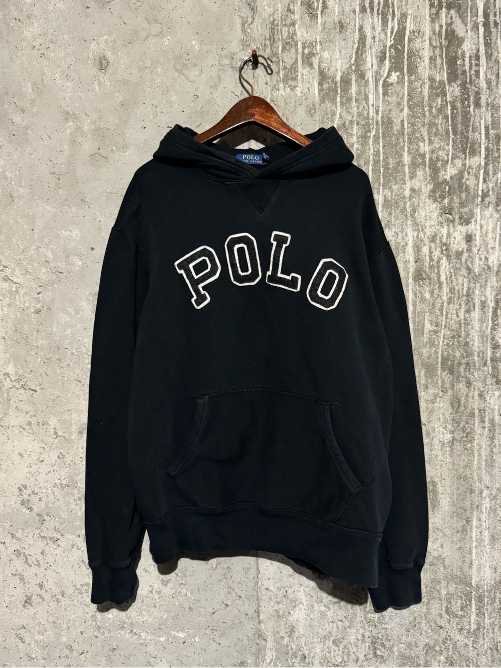 Ralph Lauren Polo Patch Black Hoodie